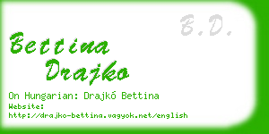 bettina drajko business card
